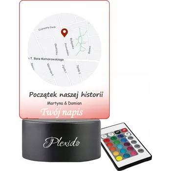 Lampička Noční Lampa LED s potiskem Dárek na Valentýna