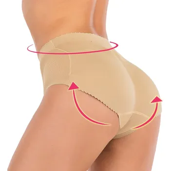 Kalhotky XBRA Polstrované push up tvarovací kalhotky se středním pasem tělové - XL