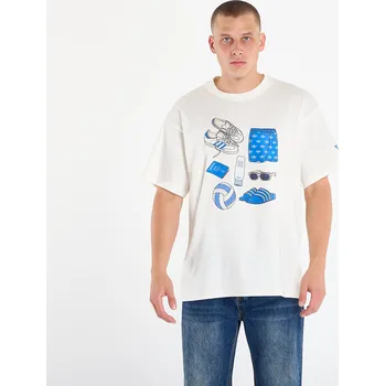 Pánské tričko Tričko adidas Stuff Tee Off White S
