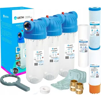 vodní filtr SADA PRO ÚPRAVU VODY 3 FILTRY FILTR 1/2'' USTM