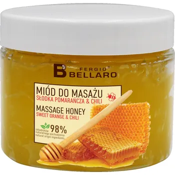 Masážní přípravek Fergio BELLARO Masážní med pomeranč a chili 160g