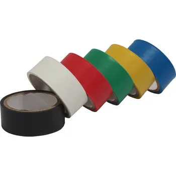 Lepicí páska páska elektroizolační, barevná, 19 x 0,13 mm x 3 m, set 6 ks 0.11 Kg TOP Sklad4 701423 (0.11 Kg TOP Sklad4 701423)