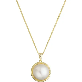 Náhrdelník Pozlacený náhrdelník s říční perlou 22050.1