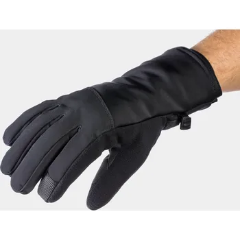 Cyklistické rukavice Cyklistické rukavice Bontrager Velocis Softshell Barva: černá, Velikost: S (51-57)