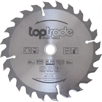 Pilový kotouč kotouč pilový, na dřevo, s SK plátky, 24 zubů, 190 x 2,4 x 30/20 mm 0.31 Kg TOP Sklad4 401310 (0.31 Kg TOP Sklad4 401310)