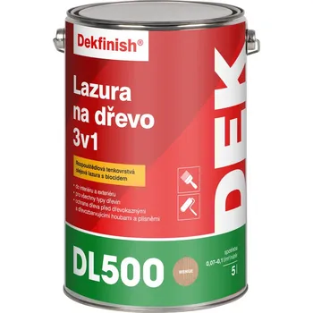 Lak na dřevo Lazura na dřevo DEKFINISH DL500 3 v 1 mahagon 2,2 l
