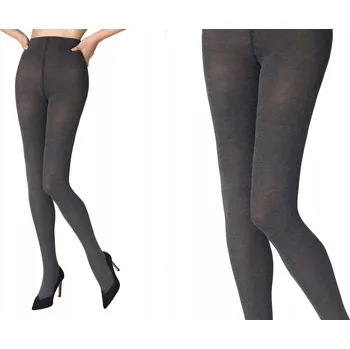Dámské punčochy Punčocháče hladké Marilyn Cotton 120 DEN šedé dark melange velikost 1/2