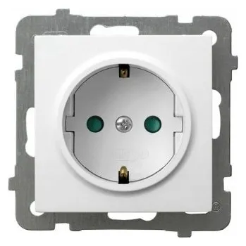 Elektrická zásuvka Ospel Elektrická Zásuvka zásuvka bílá