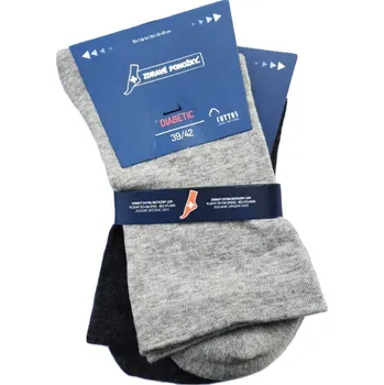 Pánské ponožky Soxano Zdravotní Diabetické ponožky RS / 31126 / 31119 / 91229 / 91224 Ostatní: šedá, velikosti: 43-46