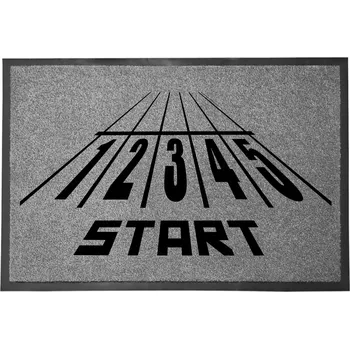 Rohožka Vstupní rohožka šedá dekorativní Dárek do domu | Start 60x40 cm