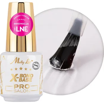 Lak na nehty MollyLac Molly Lac X-Bond Base hybridní báze s primerem bez obsahu kyselin Hema/di-Hema free 15g