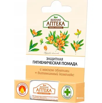 Péče o rty Ochranný Balzám na Rty s Rakytníkem, Green Pharmacy, 3,6 g