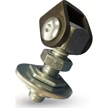 Dveřní kování Pant regulovatelný, M20, ZN s kontra a kroužkem