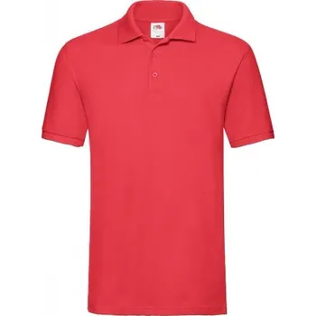 PÁNSKÉ POLOKOŠILE FRUIT OF THE LOOM PREMIUM POLO ČERVENÉ L
