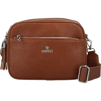 Trendy malá dámská koženková crossbody Kirikay, hnědá