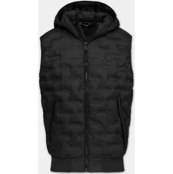 Pánská vesta PitBull West Coast - vesta Fisk s kapucí černá Barva: Černá, Vel: 2XL