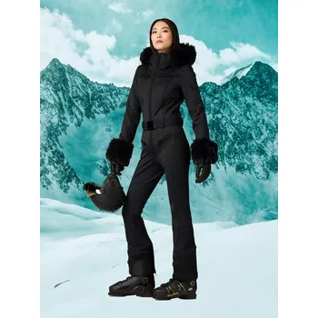 dívčí zimní kombinéza Dámská lyžařská kombinéza Goldbergh Angele Faux Fur Black