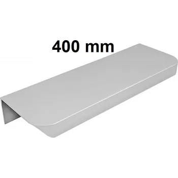 Nábytkové kování Nábytková úchytka hranová zaoblená C12 R9 HLINÍK L-400 mm