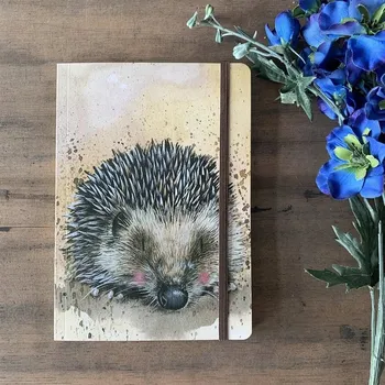 Zápisník Věci DO KANCELÁŘE Kancelářské potřeby ZÁPISNÍKY Poznámkové bloky Zápisník s gumičkou A5 Ježek