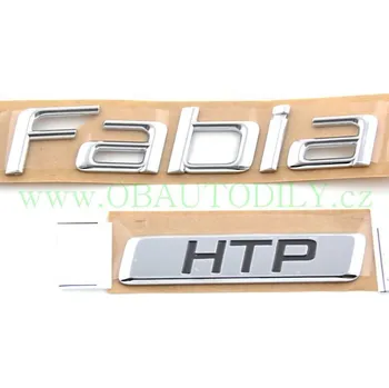 Znak automobilu Škoda Fabia II-Zadní nápis FABIA HTP original