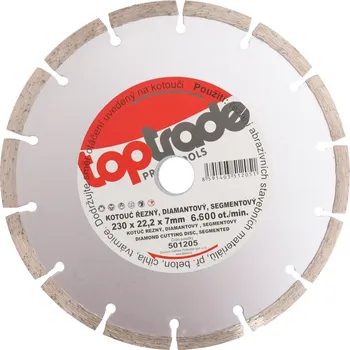 Řezný kotouč kotouč diamantový, segmentový, 230 x 22,2 x 7 mm, hobby 0.56 Kg TOP Sklad4 501205 (0.56 Kg TOP Sklad4 501205)