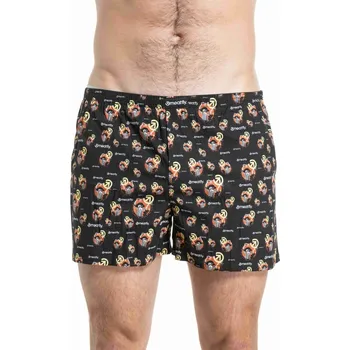 Pánské oblečení Pánské trenýrky Meatfly Agostino Double Pack černá/zelená S