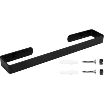 Věšák Nástěnný věšák na ručníky KASOS černý