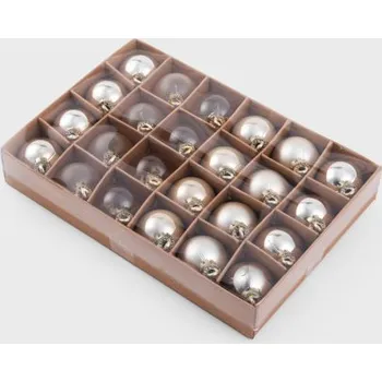 Vánoční ozdoba Vánoční kulky GERONI zlaté 714658 (24ks)