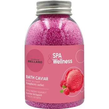 Koupelová sůl Fergio Bellaro zjemňující kuličky do koupele Malinový sorbet 190g