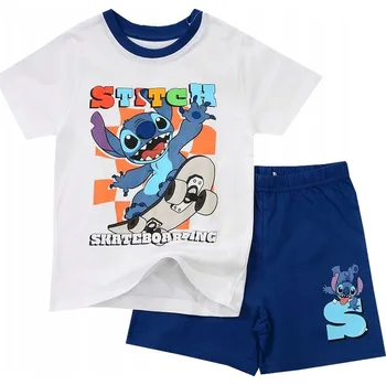 Stitch CHLAPECKÉ PYŽAMO S KRÁTKÝM RUKÁVEM a ŠORTKAMI 98 D012o