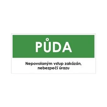 PŮDA, zelená, plast 2 mm 190x90 mm