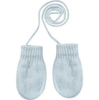 Rukavice BE SNAZZY Pletené rukavičky se šňůrkou 9 - 12 měsíců Sv. modré