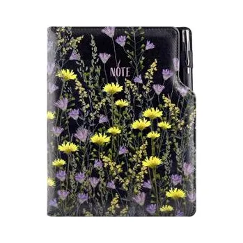 Zápisník Notes - zápisník DESIGN A5 tečkovaný - černá - Louka