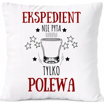 Polštář Polštář pro alkoholika jako Dárek s potiskem bílý PoliDraw