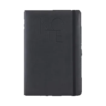 Zápisník Notes - zápisník POLY A5 linkovaný - černá