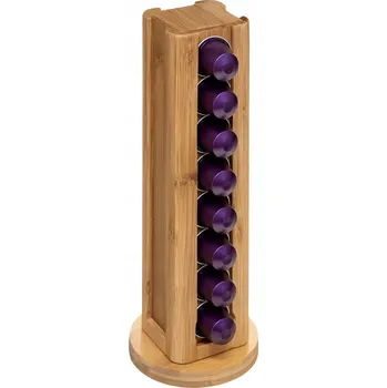 Odkapávač na nádobí OTOČNÝ STOJAN na KAPSLE 32 ks bambus OUTLET