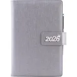 Diář BRILIANT týdenní speciál A5 2026 - stříbrná