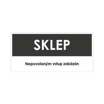 SKLEP, šedá, plast 2 mm 190x90 mm