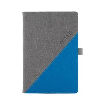 Zápisník Notes - zápisník DIEGO A5 nelinkovaný - šedá/modrá