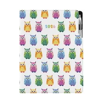 Diář Diář DESIGN denní A4 2026 - Sova