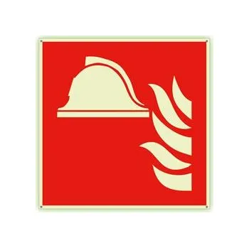 Požární zbrojnice - fotoluminiscenční tabulka s dírkami, plast 2 mm 150x150 mm