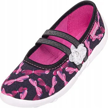 Dívčí bačkory Viggami dětské papuče s gumou Růžové, velikost 32