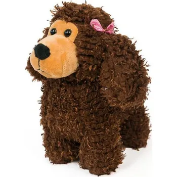 Dekorativní polštářek Dětský plyšák Pejsek Pudlík hnědý 25 cm