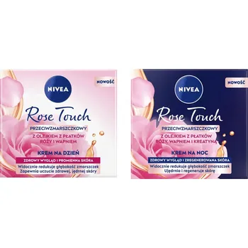 Pleťový krém Pleťový krém proti vráskám Nivea Rose Touch denní a noční 50 ml