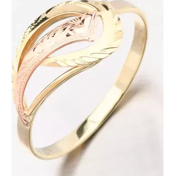 Prsten Dámský prsten žluté zlato 585 51P-528 velikost 56