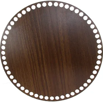 Pro Háčkování Dno na košík dekor ořech kruh Ø 25 cm