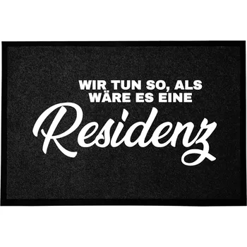Rohožka Vstupní rohožka černá dekorativní Dárek do domu, rezidence 60x40 cm