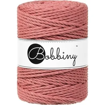 Příze Bobbiny 3PLY Macramé Rope 5 mm 100 m Peony Šňůra