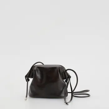 Kabelka Reserved - Pytlová kabelka - tmavě hnědá - 726FC-89X - 726FC-89X-ONE