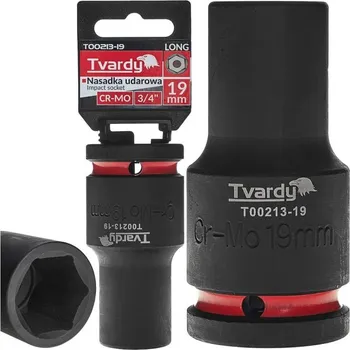 Gola hlavice Rázová nástrčná hlavice prodloužená 3/4", 19 mm, CrMo - TVARDY 0.600 Kg HOBY Sklad3 T00213-19 (0.600 Kg HOBY Sklad3 T00213-19)